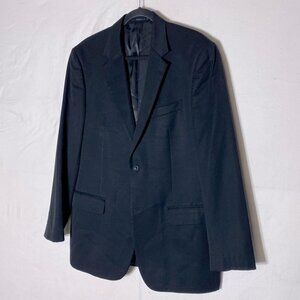 Bellissimo Black Pure New Wool Blazer Suit Jacket 46L